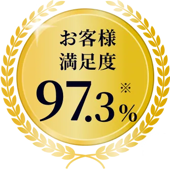 お客様満足度 97.3%※