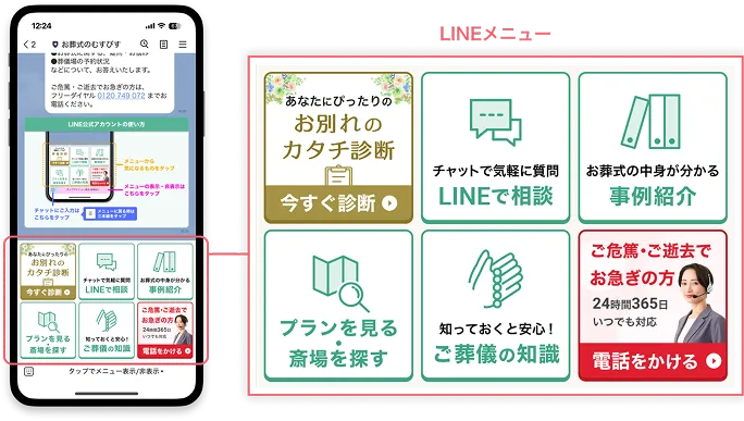LINEメニューの説明