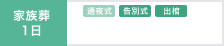 家族葬1日 告別式 出棺