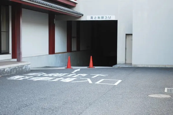 増上寺の駐車場