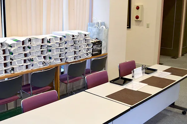 蓮根レインボーホールの受付