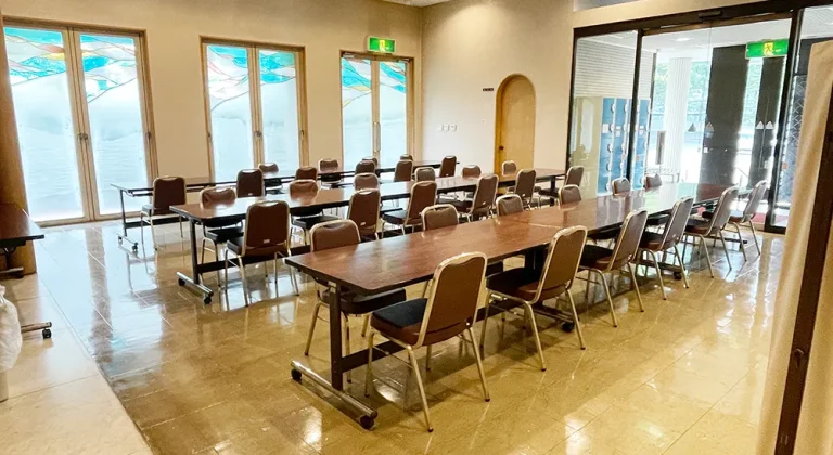 市川市斎場の会食場