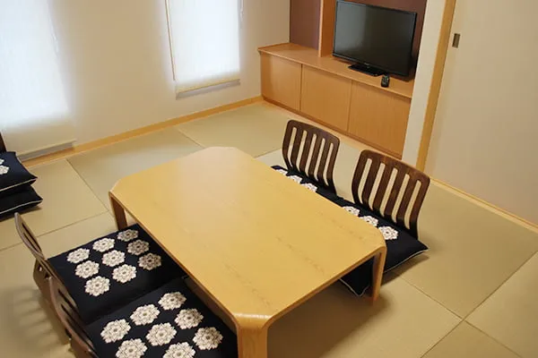 川越市斎場の控室