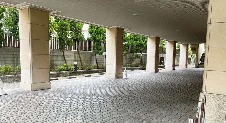 北区セレモニーホールの駐車場