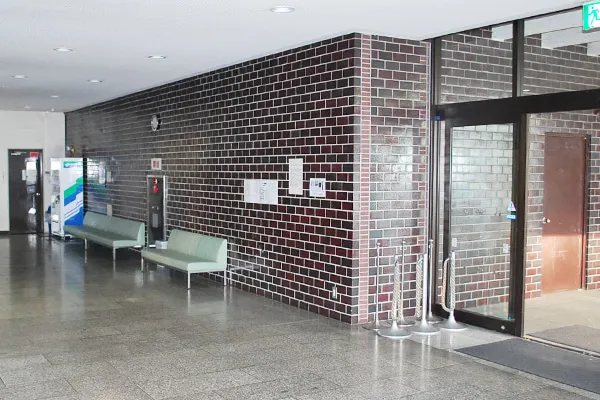 松戸市斎場のロビー