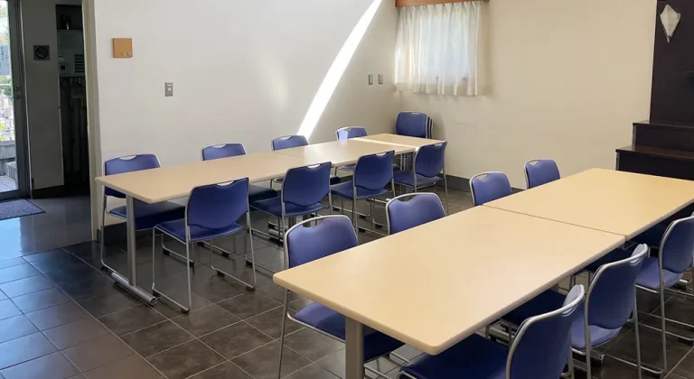 区民斎場 みどり会館の会食場