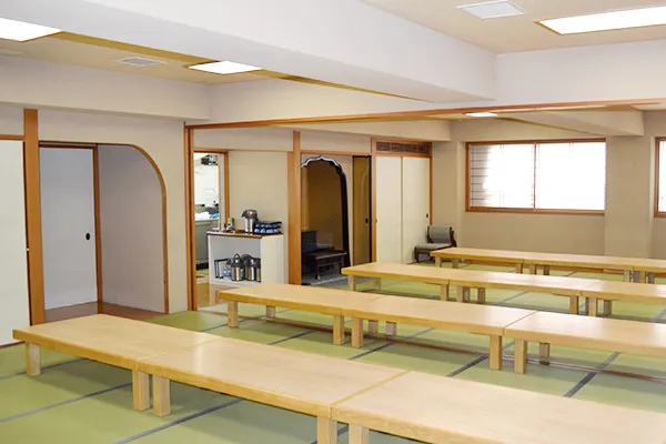 日華斎場・多磨葬祭場の休憩室