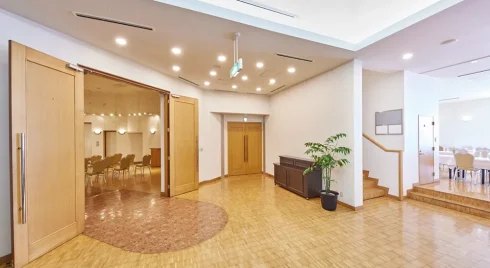 西葛西セレモニー江戸川区球場前ホールのロビー写真