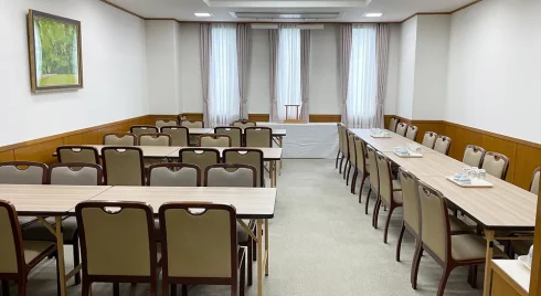 落合斎場の会食場写真