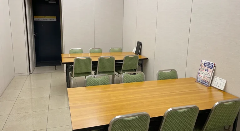 お花茶屋会館の控室