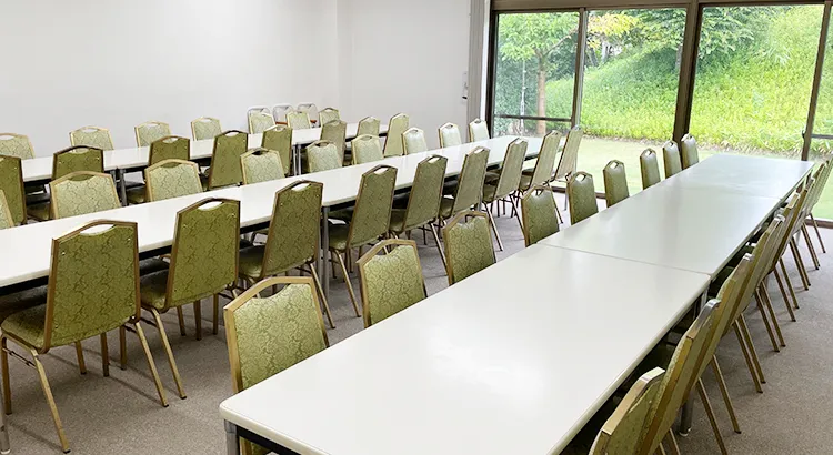 思い出の里会館の会食場