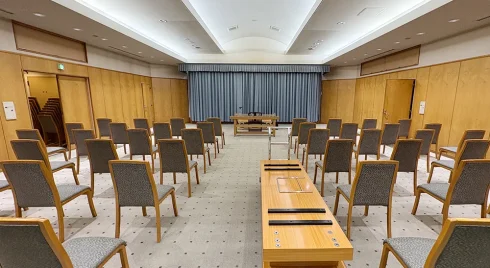 青梅市民斎場の式場写真