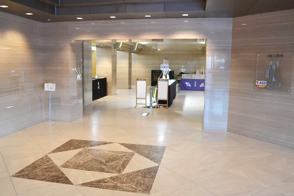 ウイングホール柏斎場のロビー