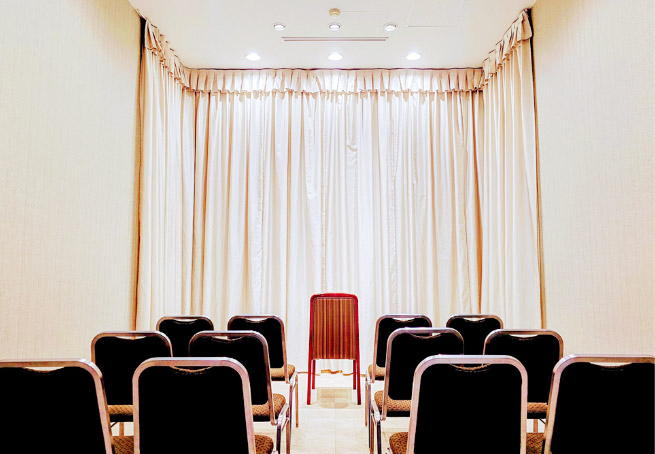 代々幡斎場の従来型式場：竹