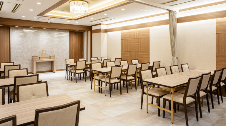 代々幡斎場の控室