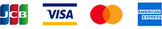 JCB、VISA、Master、アメリカンエキスプレス