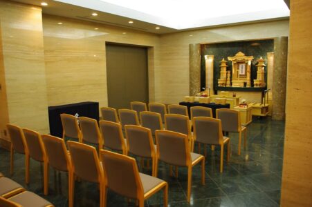 箕面市立聖苑の式場写真