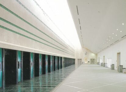 大阪市立瓜破斎場の炉前ホール写真