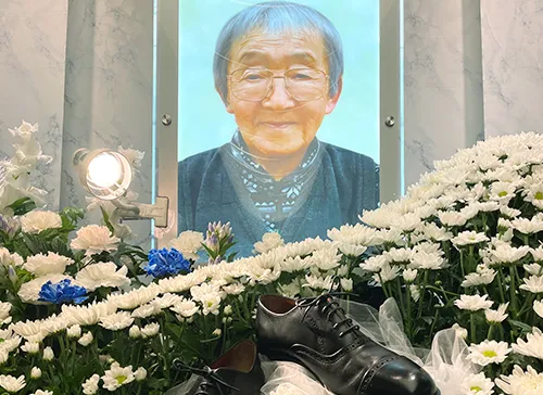 葬儀事例「靴職人の夫」のギャラリー画像3枚目 靴職人の夫の遺影