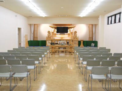 入間法要殿の式場写真