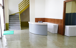 金杉ホールの受付写真