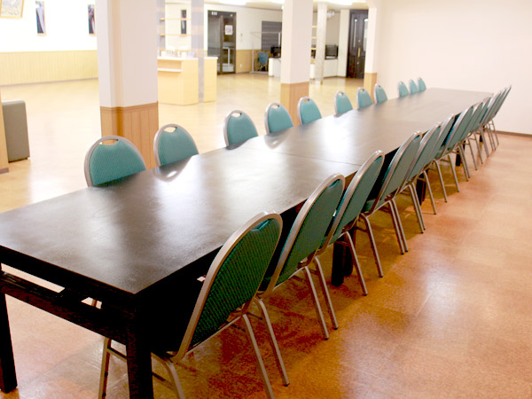 八街光明ホールの会食場