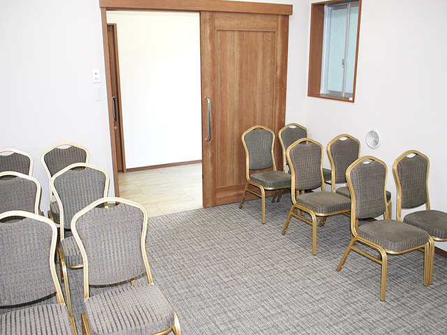 家族葬ホールのぼりとの式場2