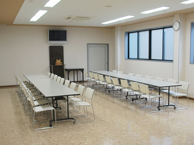 飯能第二法要殿の会食場