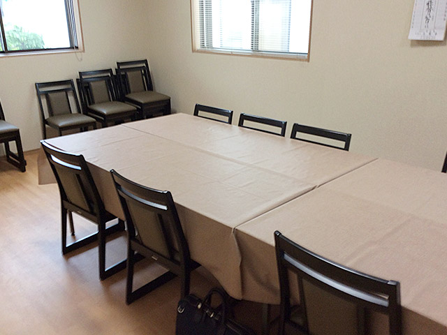 聞法閣 大聖寺の会食場