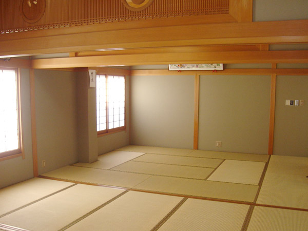 千松閣の会食場